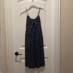 Black and white polka dot sundress